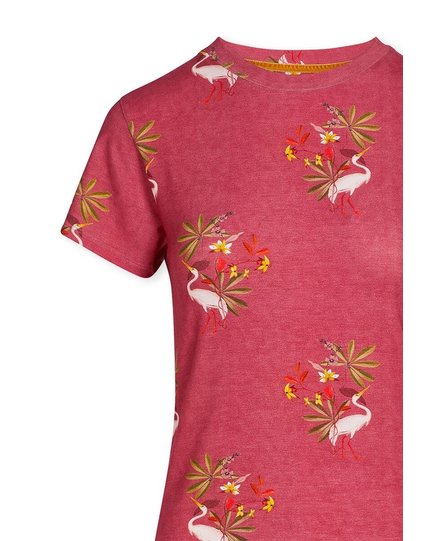 Pip Studio Tanja Short Sleeve My Heron Pink M