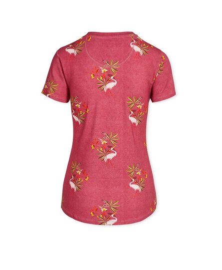 Pip Studio Tanja Short Sleeve My Heron Pink M