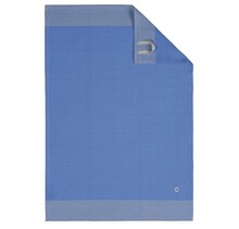 Cawö theedoek Two-tone 50x70 blauw