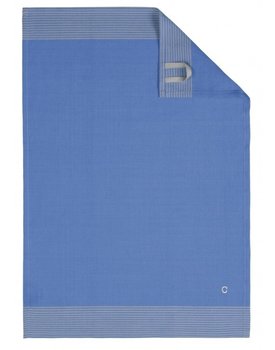 Cawö theedoek Two-tone 50x70 blauw