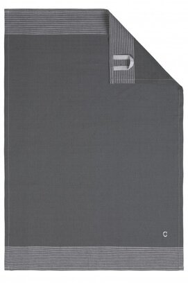 Cawö theedoek Two-tone 50x70 leisteen