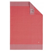 Cawö theedoek Two-tone 50x70 rood