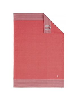 Cawö theedoek Two-tone 50x70 rood