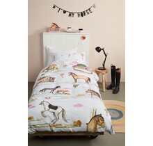 Beddinghouse Kids Horse Ranch Dekbedovertrek - Multi 100 x 135