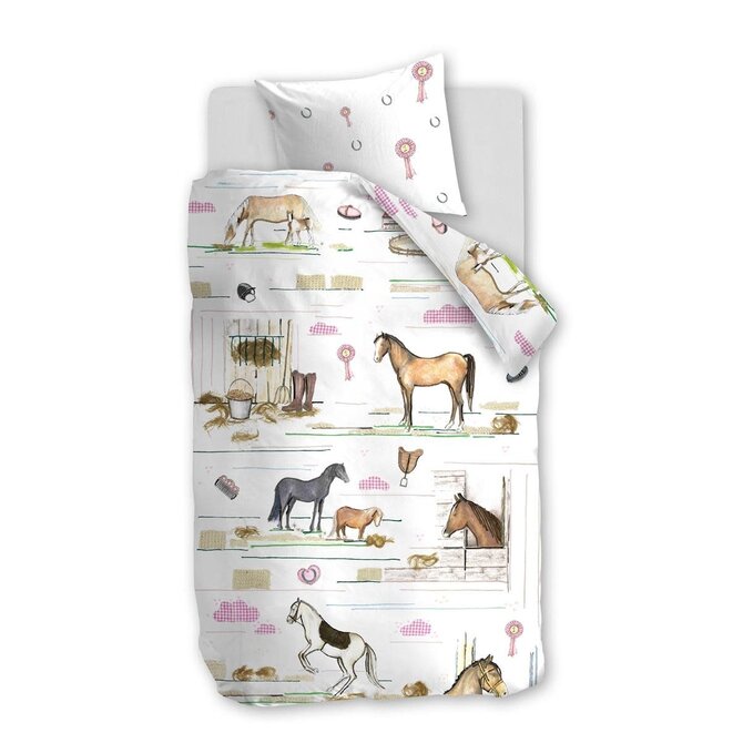 Beddinghouse Kids Horse Ranch Dekbedovertrek - Multi 100 x 135