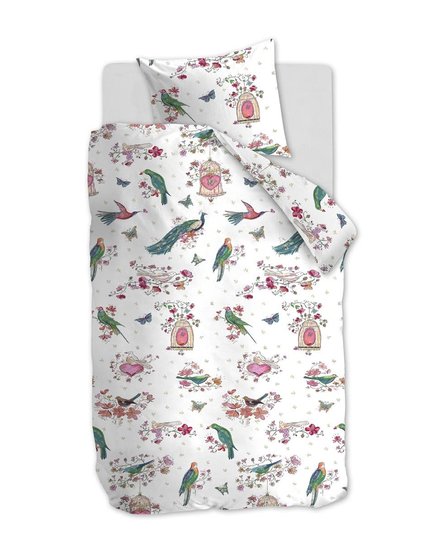 Beddinghouse Kids Sweet Birds Dekbedovertrek - Roze 100 x 135