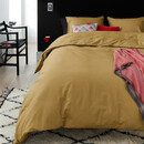 Beddinghouse Beddinghouse Organic Basic Dekbedovertrek - Oker 240x200/220