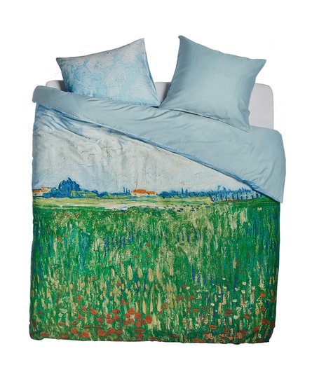 Beddinghouse x Van Gogh Museum Field With Poppies Dekbedovertrek - Groen 200x200/220