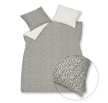 Vandyck Pure 53 Percale Flower Dekbedovertrek Anthracite 140x220