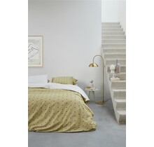 vtwonen Striped Hearts Dekbedovertrek - Geel 140x200/220