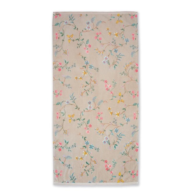 Pip Studio Les Fleurs Khaki 70x140 Pip Studio Les Fleurs Khaki 70x140