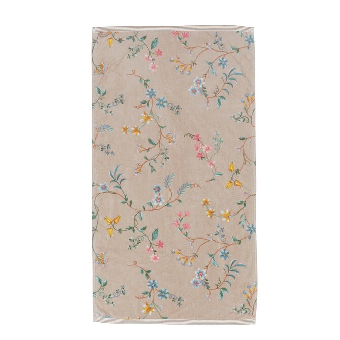 Pip Studio Les Fleurs Khaki 55x100 Pip Studio Les Fleurs Khaki 55x100