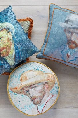 Beddinghouse x Van Gogh Museum Self Portrait Vincent Blue sierkussen