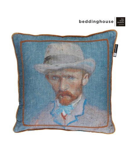 Beddinghouse x Van Gogh Museum Self Portrait Vincent Blue sierkussen