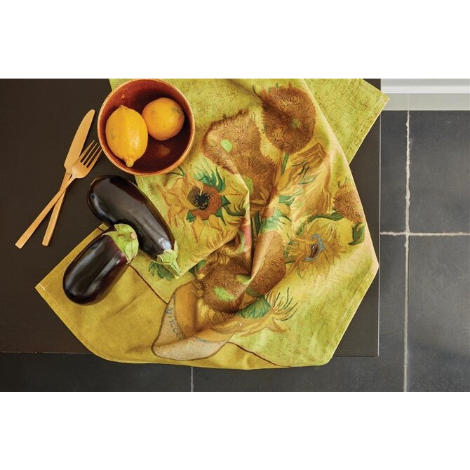 Beddinghouse x Van Gogh Museum Sunflower Tea Towel Yellow