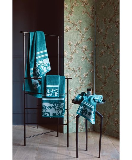 Beddinghouse x Van Gogh Museum Fleurir Bath Towel Blue