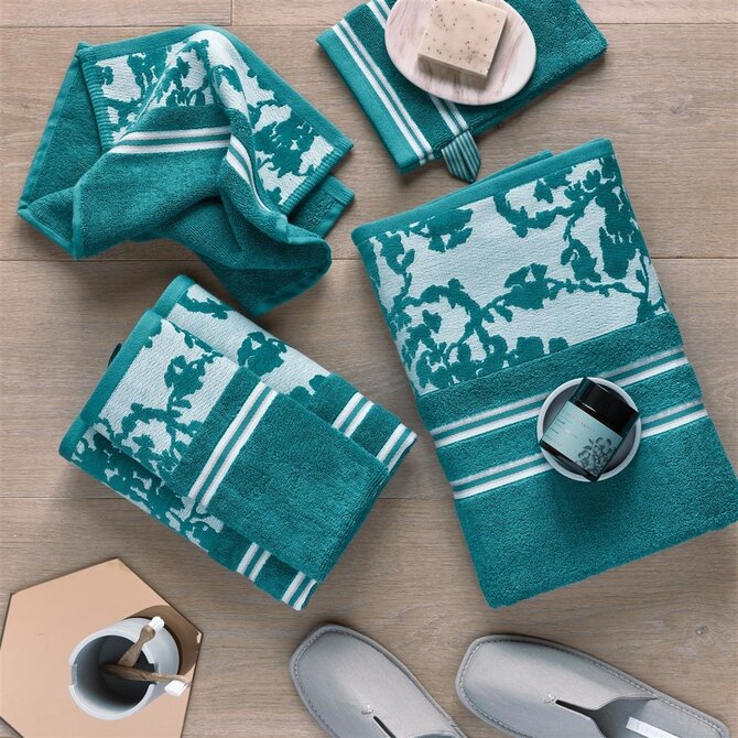 Beddinghouse x Van Gogh Museum Fleurir Guest Towel Blue