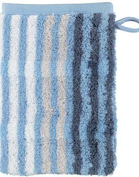 Cawö Noblesse Seasons Washandje Streifen - sky - 16x22