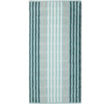 Cawö Noblesse Seasons Badhanddoek Streifen - mint - 80x150