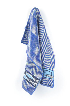Bunzlau Castle Fish keukendoek 53x60 Royal Blue