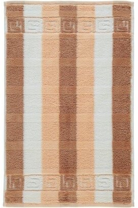 Cawo Classic Blockstreifen Gastendoekje Zalm 30x50
