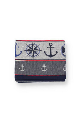 Bunzlau Castle Maritime theedoek 65x65 Dark Blue