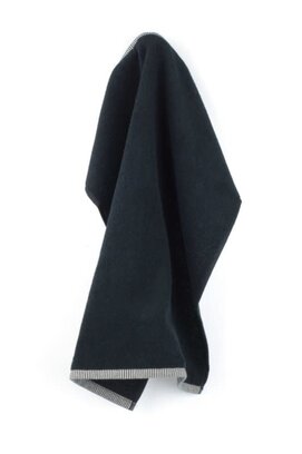 Bunzlau Castle keukendoek Solid black 53x60