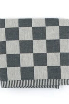 Bunzlau Castle theedoek Block black 65x65