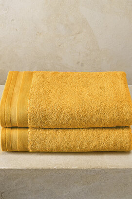 De Witte Lietaer badhanddoek Excellence 70x140 golden yellow