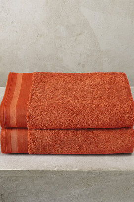De Witte Lietaer badhanddoek Excellence 70x140 burnt orange