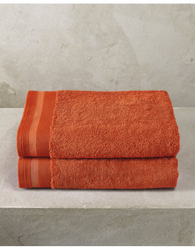 De Witte Lietaer badhanddoek Excellence 70x140 burnt orange