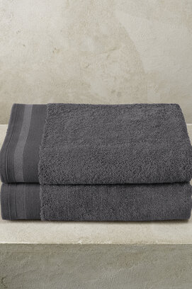 De Witte Lietaer badhanddoek Excellence 70x140 dark grey