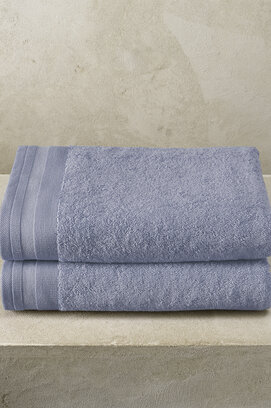 De Witte Lietaer badhanddoek Excellence 70x140 stone blue