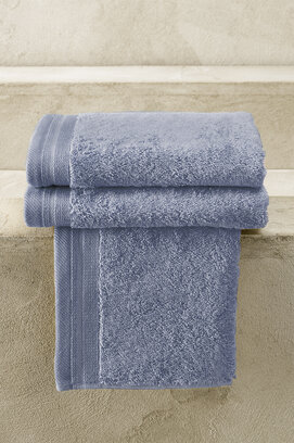 De Witte Lietaer Excellence gastendoekje 40x60 Stone Blue
