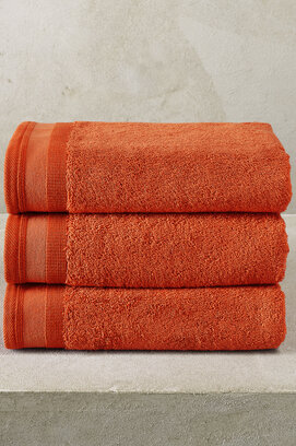 De Witte Lietaer Excellence handdoek 50x100 Burnt Orange