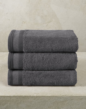 De Witte Lietaer handdoek Excellence 50x100 dark grey