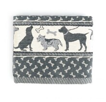 Bunzlau Castle theedoek Dog black 65x65