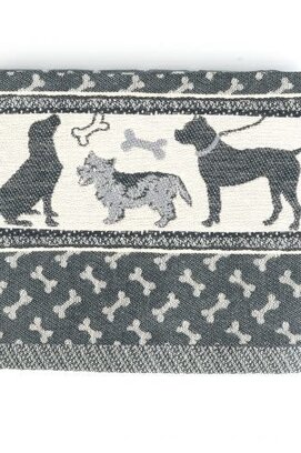 Bunzlau Castle Dogs theedoek 65x65 Black