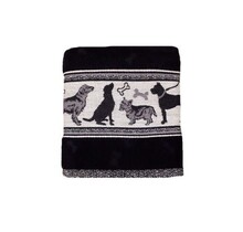 Bunzlau Castle keukendoek Dog black 53x60