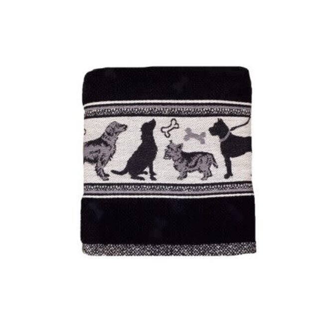 Bunzlau Castle Dogs keukendoek 53x60 Black