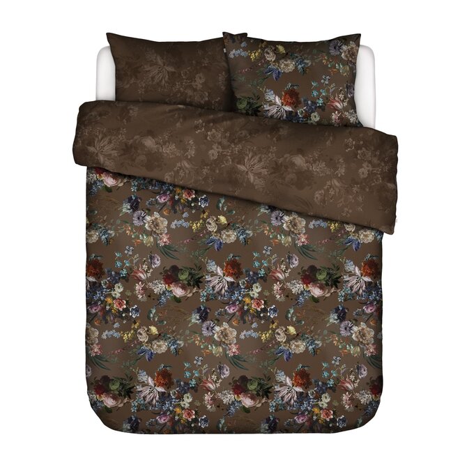 Essenza Isabelle Dekbedovertrek 260x220+2/60x70 Darkest Brown