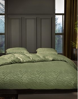 Essenza Belen Dekbedovertrek 140x220+60x70 Forest green