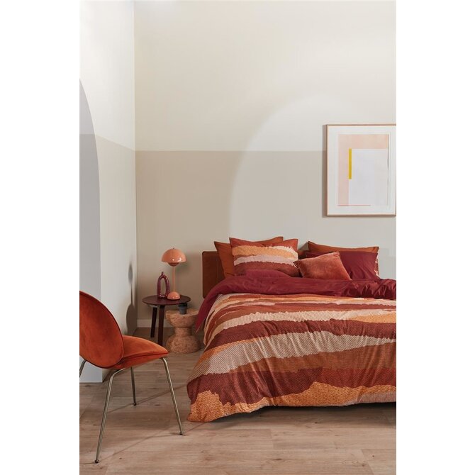 Beddinghouse William Dekbedovertrek  Rood 200 x 200/220 cm + 2x 60 x 70 cm