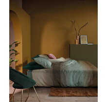 Beddinghouse Duco Dekbedovertrek  Olijfgroen 200 x 200/220 cm + 2x 60 x 70 cm