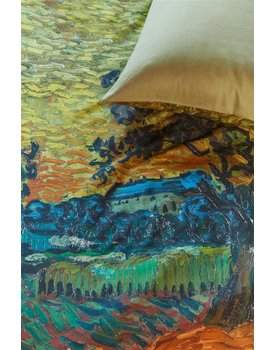 Beddinghoue x Van Gogh Museum Evening Twilight Dekbedovertrek  Oker 240 x 200/220 cm + 2x 60 x 70 cm