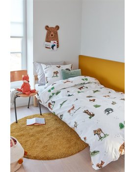 Beddinghouse Kids Forest Animals Dekbedovertrek  Multi 140 x 200/220 cm + 1x 60 x 70 cm