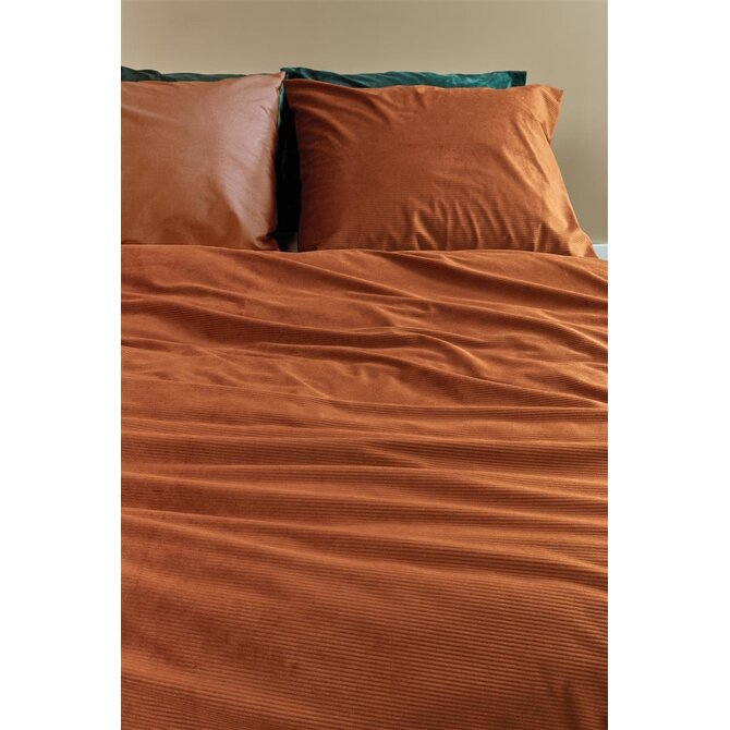 At Home by BeddingHouse Cosy Corduroy Dekbedovertrek  Terra 140 x 200/220 cm