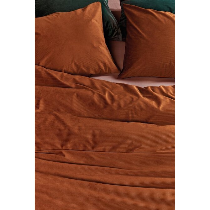 At Home by BeddingHouse Cosy Corduroy Dekbedovertrek  Terra 140 x 200/220 cm