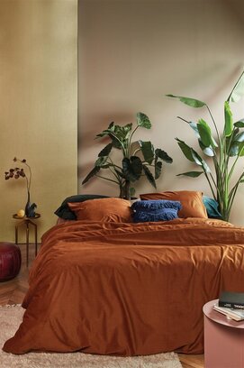 At Home by BeddingHouse Cosy Corduroy Dekbedovertrek  Terra 200 x 200/220 cm