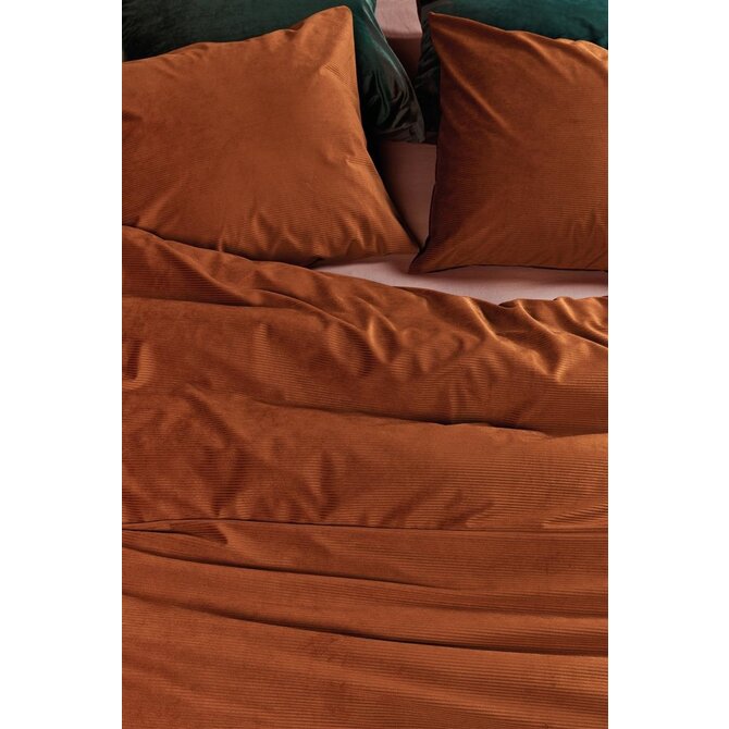 At Home by BeddingHouse Cosy Corduroy Dekbedovertrek  Terra 200 x 200/220 cm At Home by BeddingHouse Cosy Corduroy Dekbedovertrek  Terra 200 x 200/220 cm